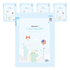 펜피아 1000 초등 1 6영어 제본노트, C블루, 5개