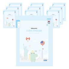 PENPIA 1000小學1-6英文裝訂筆記本, C 藍色, 10個