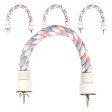 粉彩棉繩棲木 30cm, 混合色, 4個