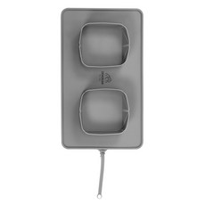 DDASUMI TENT Idogen 寵物旅行用矽膠可捲式折疊碗 PB100, 1個, 灰色