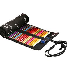 Allode 帆布捲簾式色鉛筆袋 72色 82 x 20 cm, 13 黑色書法, 1個