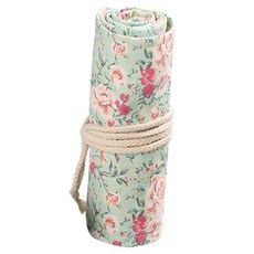 Allode 帆布捲簾式彩色鉛筆袋 48色 58 x 20 cm, 1個, 10 碎花圖案