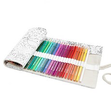 Allode 帆布捲簾式色鉛筆袋 72色 82 x 20 cm, 18 星座, 1個