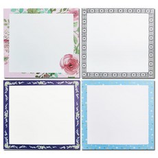 Allode 邊框圖案色畫紙 20p 組 TYPE 04 方形, 1套