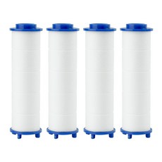 bathtem 一鍵止水旋轉過濾蓮蓬頭替換濾芯, 4個, 無香