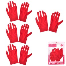 PARTYSHOW 活動用應援手套 單色, 紅色, 4套