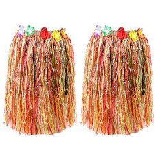 PARTYSHOW 夏威夷草裙舞流蘇裙, 混色, 2個