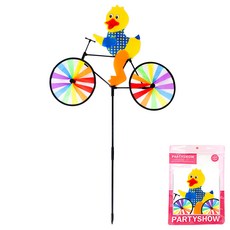 PARTYSHOW 花園自行車花園風車, 鴨子騎自行車, 1個