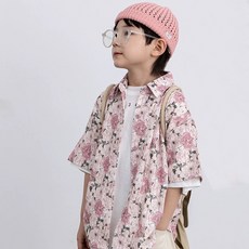 Arbe 兒童多米爾花卉襯衫