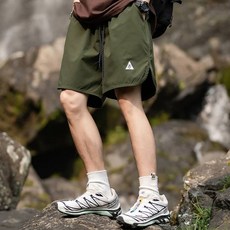 스타빈 남성용 자수로고 스포츠 반바지