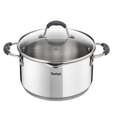 Tefal 特福 Illico不鏽鋼感應湯鍋, 銀色, 1個, 22cm