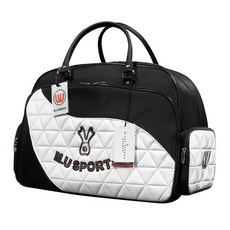 Mu Sports 高爾夫波士頓衣物袋 MUBB2003, 黑色 + 白色