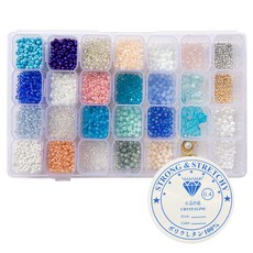 ARTNISM 串珠工藝材料組 戒指手鍊 28格DIY套組, 1套, 粉色海洋