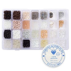 ARTNISM 串珠工藝材料組 戒指手鍊 28格DIY套組, 1套, 星光閃耀的夜晚