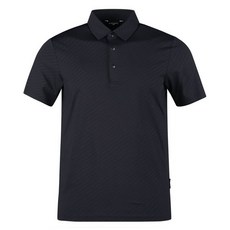 아날도바시니 남성용 사선 패턴 반팔 골프셔츠 ABMTS42327