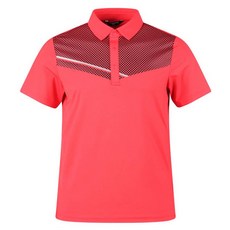 아날도바시니 남성용 체커보드 블럭 반팔 골프셔츠 ABMTS42326