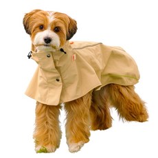 狗狗Bacon Box易穿雨衣 2, 1個, 米色