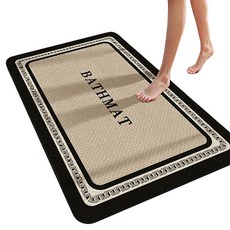 G&Y 現代感性可水洗矽藻土防滑地墊, 編織