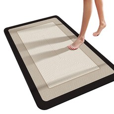 G&Y 現代感性可水洗矽藻土防滑地墊, 方形