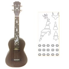 Allode 吉他 烏克麗麗 指板貼紙 TYPE 03 烏克麗麗, 1個