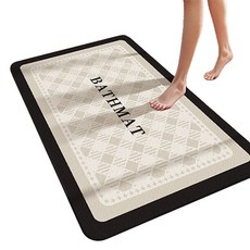 지앤와이 모던 감성 빨아쓰는 규조토 논슬립 발매트, 백크로스, 1개