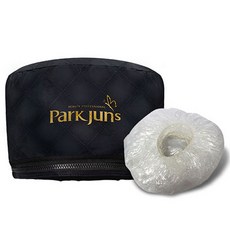 PARKJUN BEAUTY LAB 美容院電熱髮帽+塑膠髮帽 10入組, 黑色(熱髮帽), PGCP-001