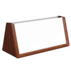 Pampas原木壓克力直紋名牌夾 03核桃ABS, 1個