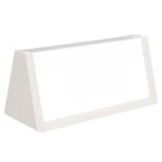 Pampas原木壓克力直紋名牌架 05 白色ABS, 1個