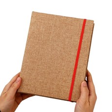 가죽 분리수납형 포토앨범 15cm, 베이지, 50매