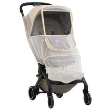 OmOm 便攜式嬰兒車蚊帳罩, 1個, 象牙白