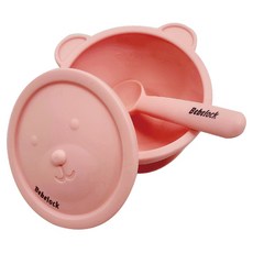 Bebelock 國產嬰兒埃爾法矽膠吸球套裝, 蜜桃粉, 1套