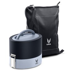 VAYA 原創保溫保冷曼蘇爾便當盒 Tyffyn 600ml, 1個, 黑色