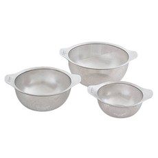 Stenfactory 優質304不鏽鋼雙耳沖孔多功能碗3件組, 單一顏色, 1套