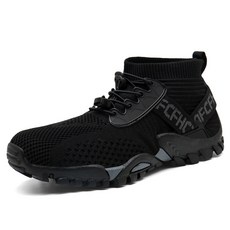 엘쏘 남성용 아웃도어 니트 삭스 트래킹화