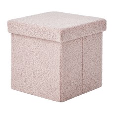 HANSSEM Folie方形收納椅凳, 小馬粉紅色, 1個