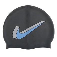 NIKE Cube Swoosh 矽膠泳帽 NESSE122-458, 寶石藍, 1個