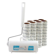 KAZT 斜切設計黏毛滾筒清潔器 本體 + 收納盒 + 補充包套組, 1套