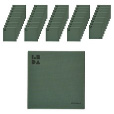 lobda 便條紙, 50套, 鼠尾草綠, 100入