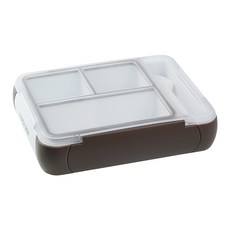 SAENGHWALEN DAMDA 分隔式完美密封餐盤便當, 1個, 棕色