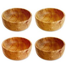 桃花心木優格碗 11cm, 混色, 4個