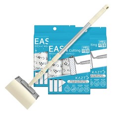 KAZT 直立式除塵滾筒長柄 + 握把 + 收納盒 + 10入補充包套組, 1套