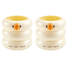 Berrygoose Judy 桌上型收納架 筆筒, 象牙白, 2個