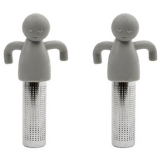 Kitchen-U 不鏽鋼泡茶器 茶葉過濾網, 2個