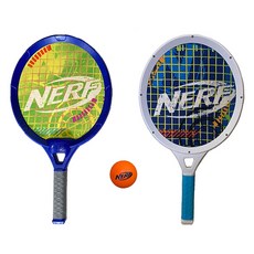 Hasbro 孩之寶 NERF 樂活打擊 雙人網球拍2入+球組 92067, 混合色, 1套