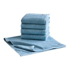 보웰 프리미엄 뱀부얀 호텔 세면타올 200g, 하바나 블루, 5개