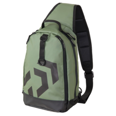 DAIWA 大和 防水單肩D型路亞釣魚包, 卡其色