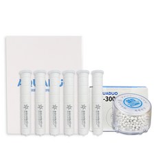 AQUADUO 過濾蓮蓬頭替換長濾芯 6入+頭部濾芯組 SF-300, 1組