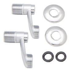 水槽廚房淋浴頭壁掛式偏心S型接頭組 偏心接頭 小, 1個