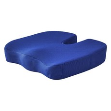 DAILYSHARE 家用記憶棉U型坐墊, 海軍藍