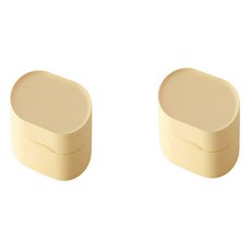 다해유 便攜式馬卡龍香皂盒 大, 2個, 黃色